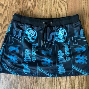 Racer mini skirt